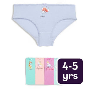 M&S Girls Disney Princess Knickers Multi 4-5 Years Pack of 5
