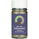 Ocado organic ground black pepper 45g, imported from the UK