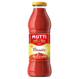 Mutti tomato passata glass bottle - British product