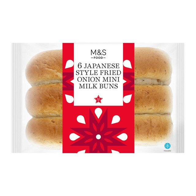 M&S Japanese Fried Onion milk buns 300g, imported from the UK