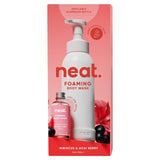 M&S Neat Hibiscus & Acai Berry Foaming Body Wash Starter Pack 500ml with 50ml Refill- Buy online at McGrocer