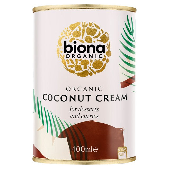 Biona Organic Coconut Cream 400ml - British product