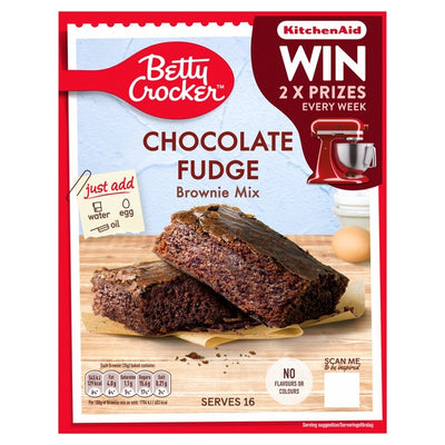 M&S Betty Crocker Chocolate Fudge Brownie Mix Baking Mix 415g- Buy online at McGrocer