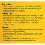 Peckish Extra Goodness Suet Nuggets 1kg, imported from the UK
