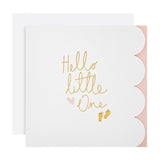 M&S M&S Hello Little One New Baby Girl Greeting Card 15cm x 15cm- Buy online at McGrocer