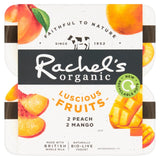 Rachel's Organic Luscious Fruits Peach & Mango Bio Live Yogurt 4 x 110g