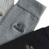 M&S No.1 Grandad socks pack of three grey - British product