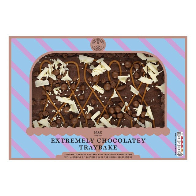 M&S Chocolate Traybake 1.17kg, imported from the UK