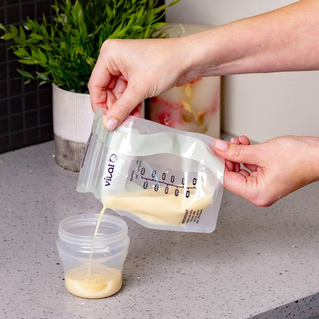 Vital Baby easy pour breast milk storage bags 30 pack (British brand)