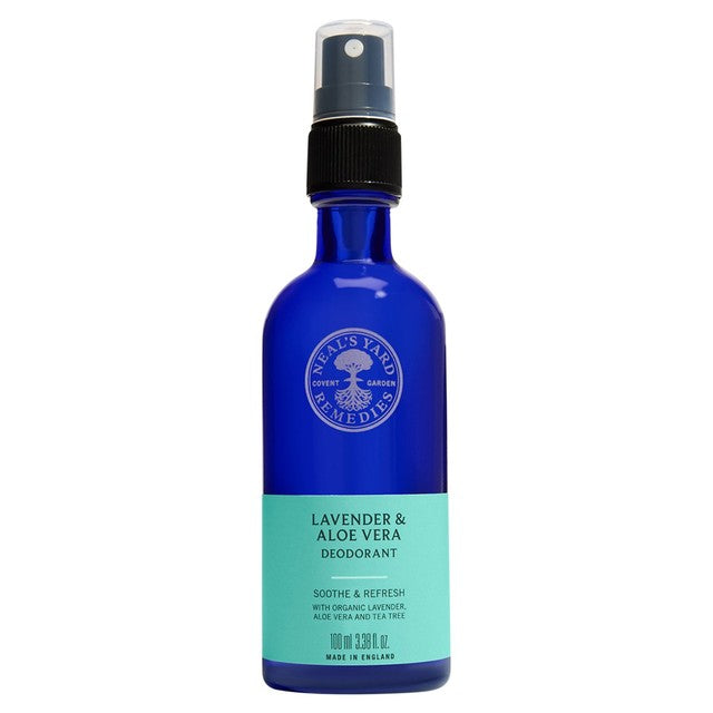 Neal's Yard Lavender & Aloe deodorant spray 100ml, imported from the UK