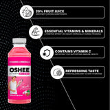 Oshee Vitamin Water Grape and Dragon Fruit flavour 555ml, imported from the UK