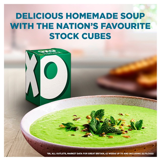 Oxo 12 Vegetable Stock Cubes, imported from the UK