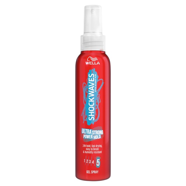 Wella Shockwaves Ultra Strong Gel Spray 150ml (British brand)