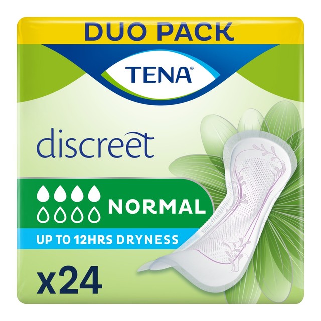 TENA Lady Discreet Normal Incontinence Pads 24 pack (British brand)