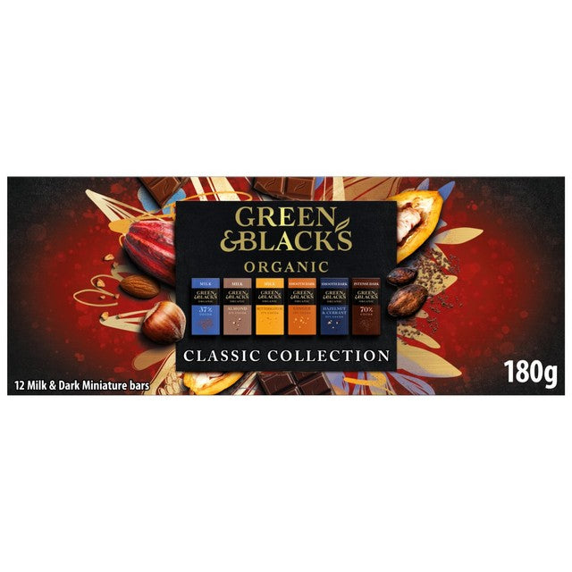Green & Black's organic chocolate classic collection 180g, UK version