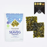 Clearspring Organic Seaveg Crispies Original Seaweed Snack 4g Pack - British product