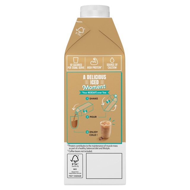 Nescafe iced coffee latte drink 750ml, imported from the UK