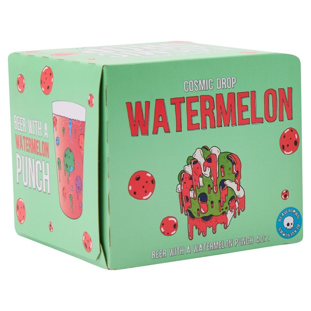 Beavertown Cosmic Drop Watermelon gluten-free beer 4x330ml - British product