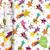 Deva Designs Shooting Stars gift wrap roll 5m (British brand)