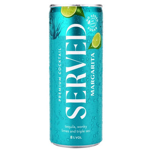Served Margarita 8% Canned Cocktail 250ml