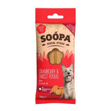 M&S Soopa Cranberry & Sweet Potato Dental Sticks Dog Treats 100g- Buy online at McGrocer