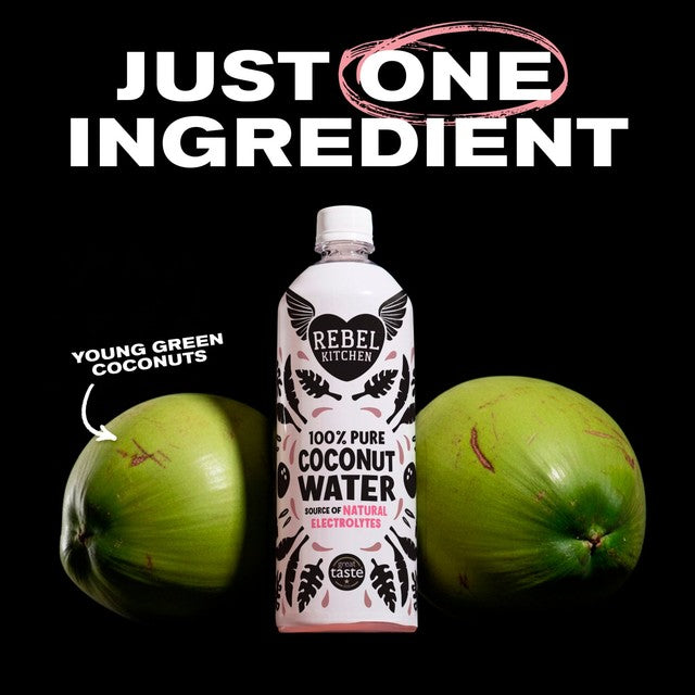 Rebel Kitchen pure coconut water - British product