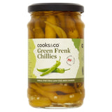 Cooks & Co Pickled Green Frenk Chillies 300g - British product
