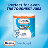 Regina Blitz kitchen roll 4 pack, imported from the UK