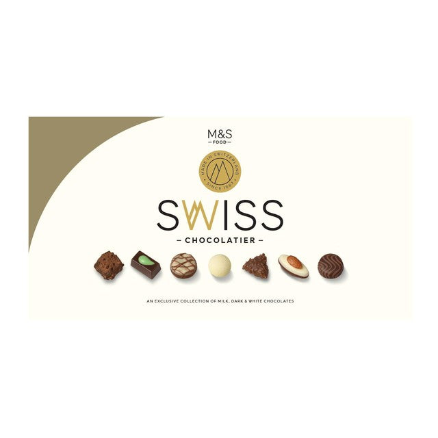 M&S Swiss chocolate praline collection 285g, imported from the UK