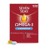 M&S Seven Seas Omega-3 Fish Oil & Magnesium with Vitamin D Supplement 30 Day Duo Pack- Buy online at McGrocer