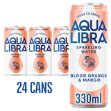 Aqua Libra blood orange mango sparkling water, imported from the UK