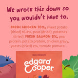Edgard & Cooper Senior grain-free dry dog food chicken salmon, UK version