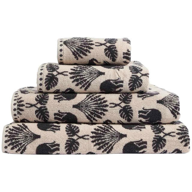 M&S pure cotton bath sheet Charcoal geometric design, imported from the UK
