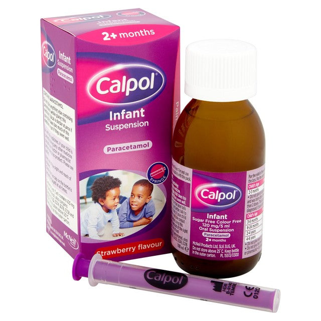 Calpol Infant Oral Suspension Strawberry 100ml - British product