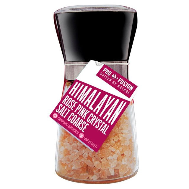 Profusion Himalayan Pink Salt Coarse Mill 200g, imported from the UK