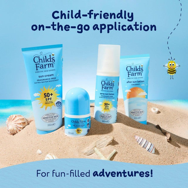 Childs Farm SPF 50+ roll-on sun lotion 50ml - British product