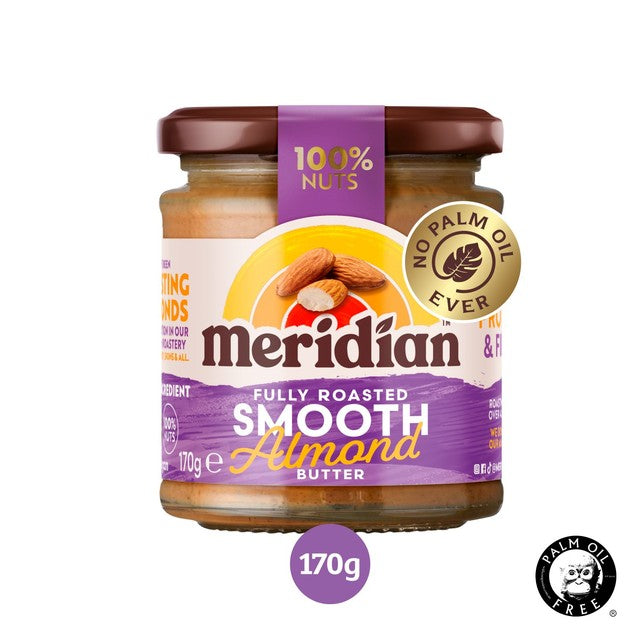 Meridian smooth almond butter 170g, imported from the UK