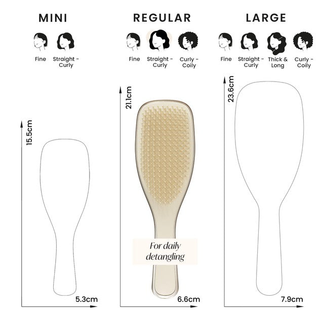 Tangle Teezer Ultimate Detangler Chrome Champagne Gold hairbrush (British brand)
