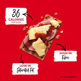 Ryvita sweet onion crispbread 200g, imported from the UK