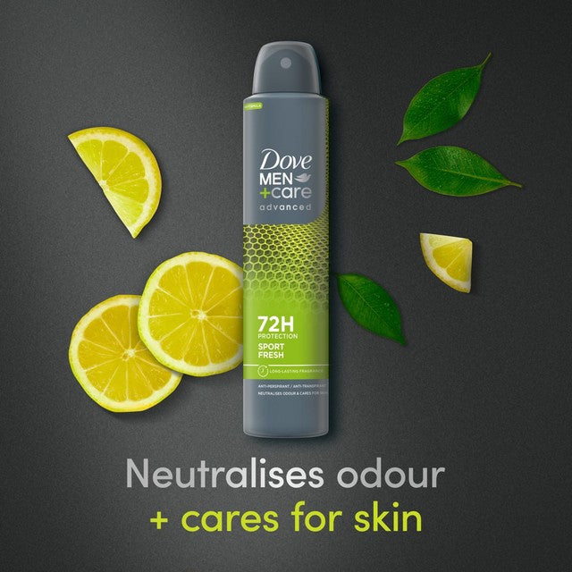 Dove Men+Care Sport Fresh Antiperspirant Spray 200ml - British product