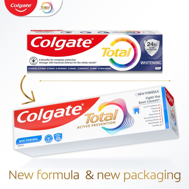 Colgate Total Active Prevention toothpaste, British product