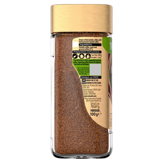 Nescafe Gold Blend instant coffee 95g, imported from the UK