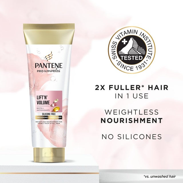 Pantene Volumizing Conditioner Biotin Rose Water 275ml imported from the UK