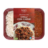 M&S chilli con carne with rice 450g, imported from the UK