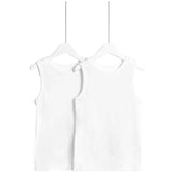 M&S kids thermal vest white 5-6 years 2 pack, imported from the UK