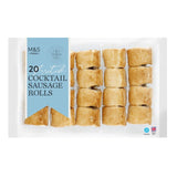 M&S 20 rollitos de salchicha para cóctel, comida para fiestas, 296 g