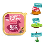 Edgard Cooper puppy food with duck and chicken 150g - British product