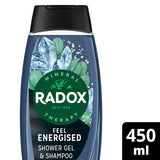 M&S Radox Men Feel Energised 2-in-1 Shower Gel & Shampoo 450ml- Buy online at McGrocer