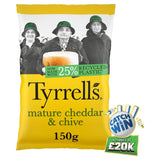 M&S Tyrrells Mature Cheddar & Chive Sharing Crisps 150g- Buy online at McGrocer
