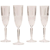 M&S M&S Collection Adeline Crystal Champagne Flutes Set of 4- Buy online at McGrocer